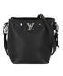 Louis Vuitton Nano Lockme Bucket, &pound;995, Handbags, Black, Lambskin Leather, Front view